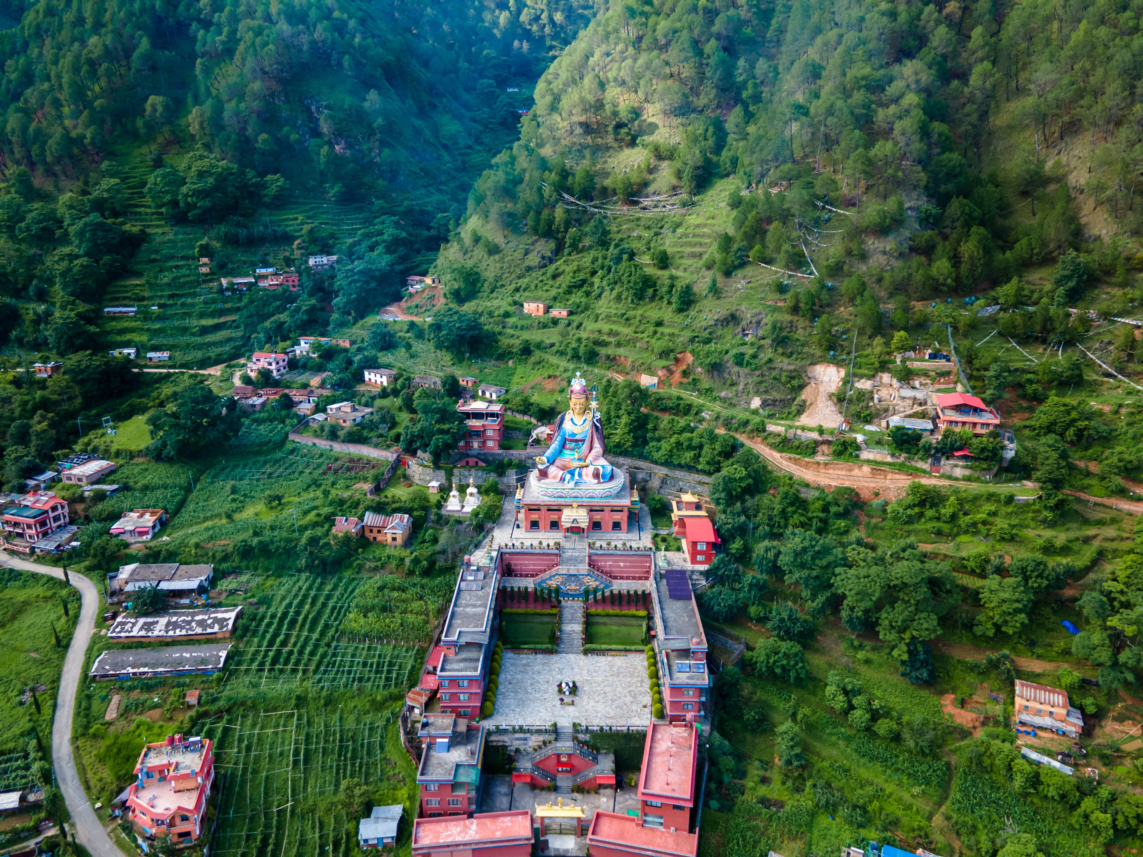 Kathmandou - Temple Dakshinkali - Pharping - Monastere de Neydo