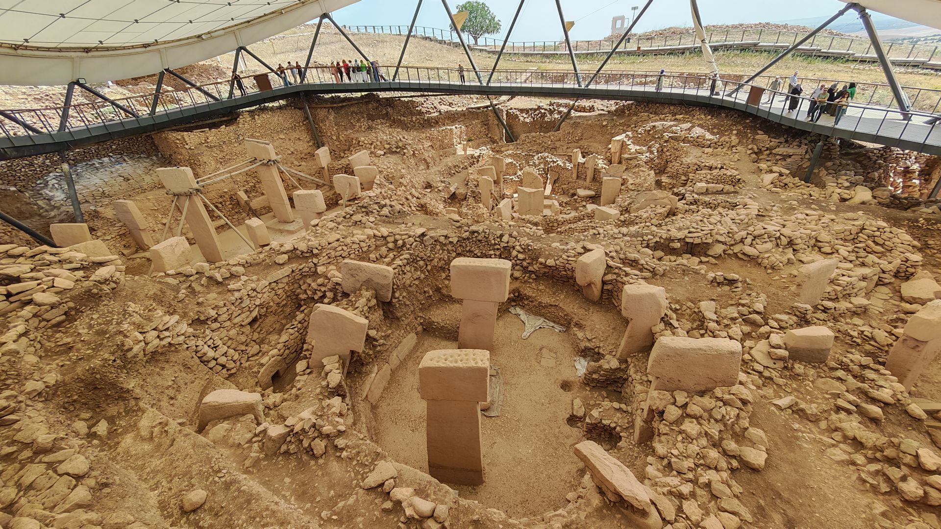 Göbekli Tepe en Turquie, site archéologique néolithique d’Anatolie connu pour ses monumentaux piliers de pierre sculptés